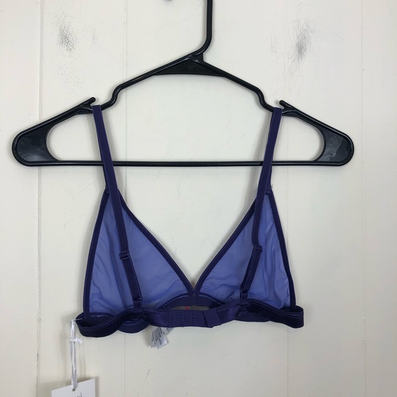NWT Coquette Sheer Purple and Pink Bralette OS - Picture 9 of 9
